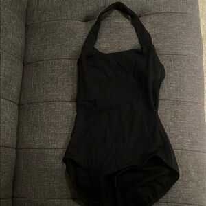 Black Halter leotard (perfect for dancing) open back